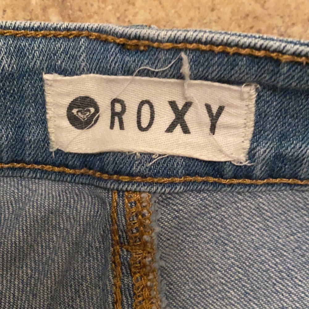 Roxy Lace Jeans Booty Shorts - Picture 4 of 5